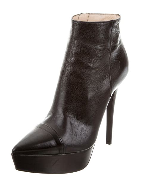 patent leather prada boots|Prada leather platform ankle boots.